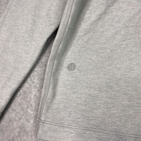 Lululemon Shirt Mens M Grey Soft Jersey Half Zip Pullover Lightweight - Picture 5 of 5